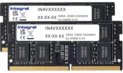 Produktbild von Integral IN4V16GNDLRXK2, 32 GB, 2 x 16 GB, DDR4, 2400 MHz, 260-pin SO-DIMM