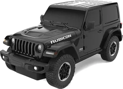 Image de Jeep Wrangler JL 1:24 Rastar 79500 voiture dirigeable noir