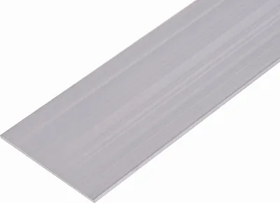 Image de Alberts 474102 Barre plate, aluminium, naturel, 2000 x 80 x 3 mm