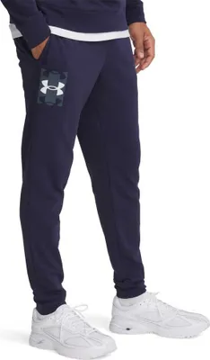 Productafbeelding van Under Armour Rival Terry Logo Joggingbroek, blauw, maat S / Regular, voor heren, kleur blauw, maat S