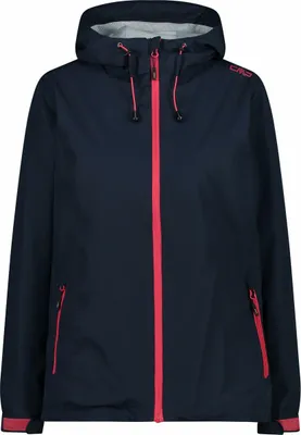 Produktbild von Cmp Woman Rain Jacket Fix Hood N950 Black Blue 46