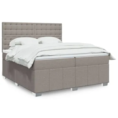 Produktbild von Möbel Boxspringbett mit Matratze Taupe 200x200 cm Stoff - Klassische Betten 3291793