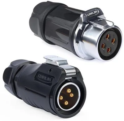 Produktbild von IP68-er Industriekabelanschluss - Vollrundkabelverbinder - Wasserdichter Kabelschaltkasten - 20 mm - schwarz