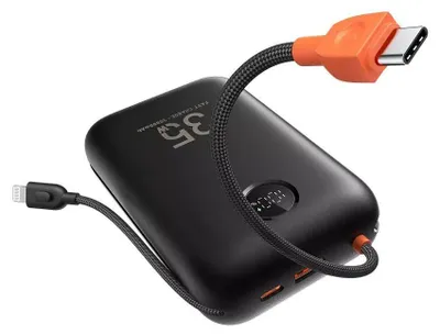 Immagine prodotto di VEGER powerbank 30000 mAh con cavi integrati Tipo C / Lightning PD QC3.0 35W K3 (W3018) nero
