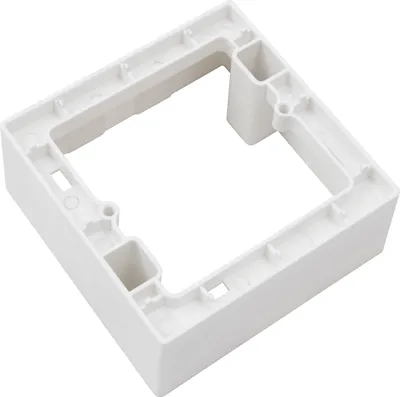 Produktbild von Aufputz Rahmen McPower | Flair | 80x80x35mm, mit Montagebohrung in weiß