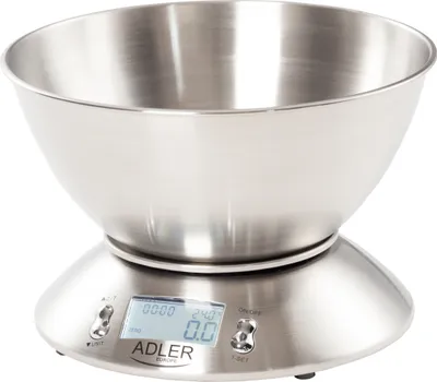 Produktbild von Küchenwaagen ADLER AD 3134 (mit der Schale, Metall, Edelstahl) (AD 3134 Inox)