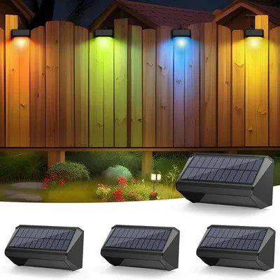 Immagine prodotto di Illuminazione da giardino a energia solare - Set di 4 luci LED da giardino - Impermeabili - Lampade solari - Bianco caldo/Cambio di colore