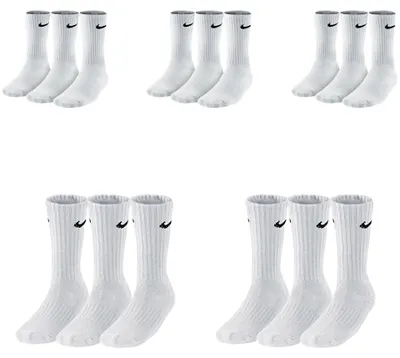 Produktbild von 15 Paar Nike Herren Damen Socken SX4508 - Farbe: weiß - Größe: 42-46