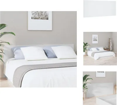 Image de vidaXL Tête de lit Blanc 200x1,5x80 cm Bois composite - Tête & Pieds de lit