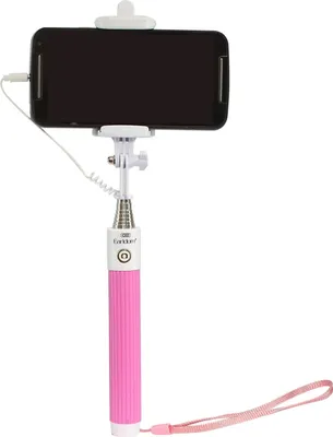 Produktbild von Earldom Pink Selfie Stick Whiteh 3.5 jack - 100 cm extendable