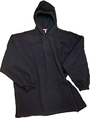Produktbild von Übergrößen Tolles Kapuzensweatshirt ohne Saumbündchen HONEYMOON Schwarz 12XL