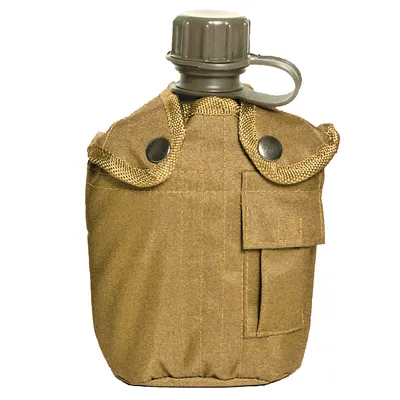 Produktbild von MFH US Plastikfeldflasche, 1 l, Hülle, BPA-frei, coyote tan