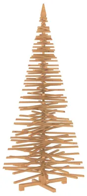 Image de vidaXL Arbre de Noël en bois KOTKA, 240 cm, en bois de pin massif