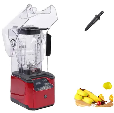 Produktbild von Smoothie-Mixer, Hochleistungsfähigkeit, Benutzerfreundliche Steuerung, RotSchwarzKlar