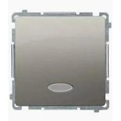 Productafbeelding van Kontakt-Simon BMW1L.01/29, Kunststof, satijnstaal, IP20, IP44, 250 V, 10 A, 75 mm