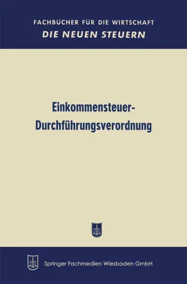 Produktbild von Einkommensteuer-Durchführungsverordnung