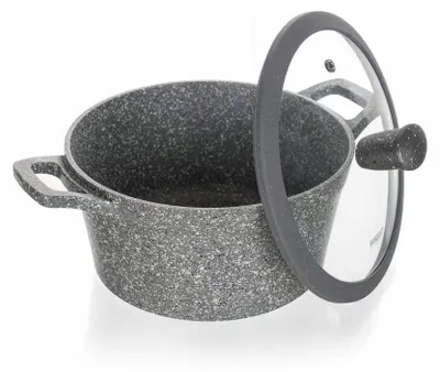 Image de Banquet Granit Marmite 24 cm avec Couvercle 4.3 L