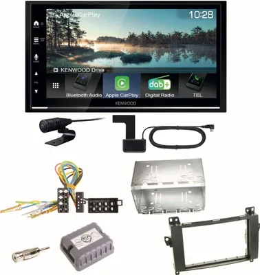 Produktbild von Kenwood DMX7722DABS Android Auto CarPlay Einbauset für Mercedes Vito Viano W639