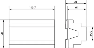 Image de THEBEN AG Acteur variateur universel THEB KNX DM 4 T KNX quadruple 4940275