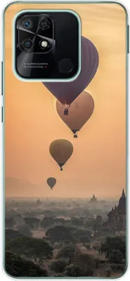 Produktbild von König Design Hülle kompatibel mit Xiaomi Redmi 10C Kunststoff Soft Handyhülle - Handy Case Heißluftballons