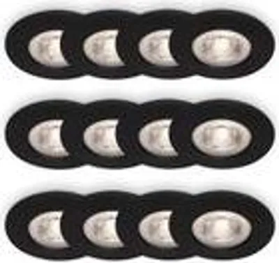 Produktbild von LED Einbauleuchten 3x4er Set warmweiß IP44 Deckenstrahler Einbauspots