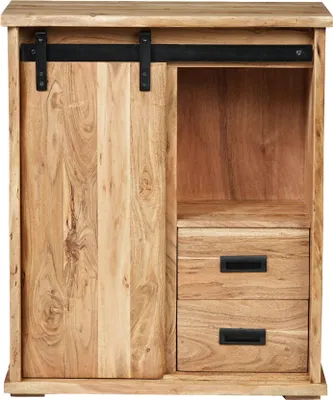 Produktbild von Sideboard Baumkante 75 x 36 x 90 cm Akazienholz massiv naturfarben LIAN III