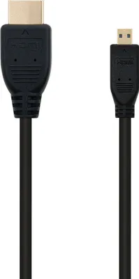 Zdjęcie produktu dla Nanocable HDMI, 0.8m, 0,8 m, HDMI Typu A (Standard), HDMI Typu D (Micro), 4096 x 2160 px, 0,1 Gbit/s, Czarny