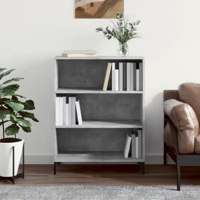 Produktbild von Bücherregal in Betongrau 69,5 x 32,5 x 90 cm aus Holzwerkstoff