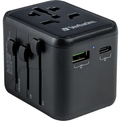 Imagen del producto de Adaptador de corriente, universal, para viajes, modelo UTA-02, color