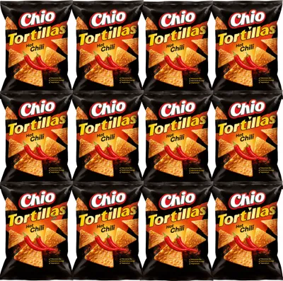 Produktbild von Chio Tortillas Hot Chilli (12x110g Beutel)
