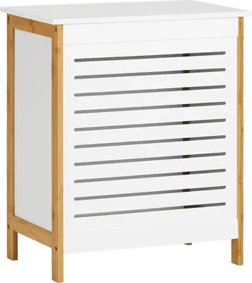 Obrázek produktu pro Koš na prádlo, velkorysý úložný prostor, odolný design, BÍLÁ