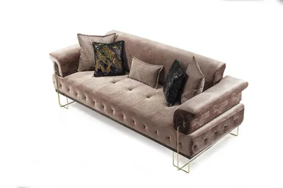 Image de Canapé 3 places de luxe marron Canapés 3 places Design Design moderne Meubles