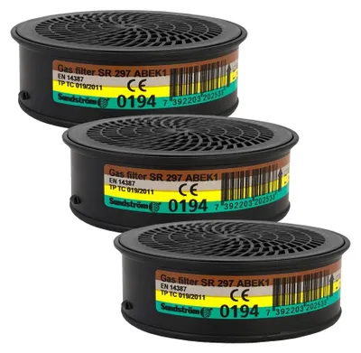 Obrázok produktu pre Plynový filter SR 297, trieda ABEK1, určený na ochranu dýchacích ciest
