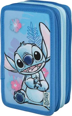 Obrázok produktu pre Scooli Lilo & Stitch, Mäkké puzdro na perá, Viacfarebný, Obrázok, Vnútorný, Zips, Detské