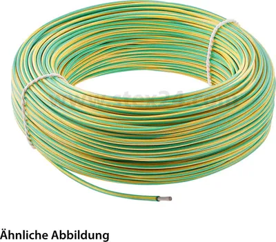 Productafbeelding van LAPP SiF 1X1mm² GNYE (groen/geel) enkeldradige siliconenkabel, groen/geel, AD 2,5mm, verpakkingseenheid: 100,0 meter, nominale spanning Uo/U: 300V/500V - 1