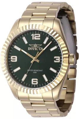 Produktbild von Invicta Specialty 47459 Herren Uhr - Quartz Bewegung - Edelstahl mit grünem Zifferblatt - 43 mm