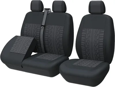 Immagine prodotto di Set di coprisedili per auto, 2+1, colore nero, adatti sia per sedili singoli che doppi