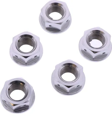 Produktbild von Set 5 Kronenwürfel JMP M10x1,25 mm aus Aluminium Racing Silber