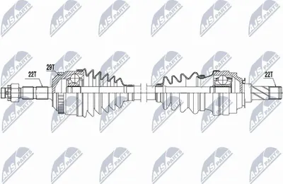 Produktbild von NTY NPW-PL-157 Antriebswelle Vorne Links für OPEL Corsa B Schrägheck (S93) Corsa B Caravan (S93)