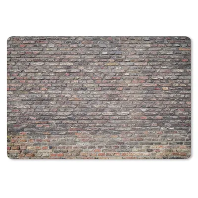 Produktbild von MuchoWow® Mauspad Mousepad Backstein - Grau - Wand 27x18 cm - Mousepads - Maus Mat - Pad - Mausunterlage - Büroartikel - Desk Matten