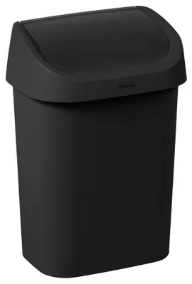 Image de Poubelle Curver Mistral Swing 9 l noir