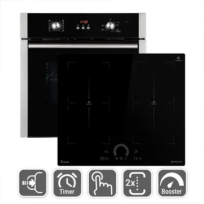 Image de Cuisinière: 60cm Four encastrable BO8805SS + 59cm Plaque Induction IH85904FZ