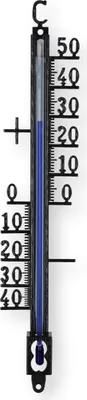 Produktbild von Metall Außenthermometer 18cm Temperaturmessbereich -40 bis +50°C Analog Thermometer für Garten Außen Balkon Innen Gartenthermometer Schauthermometer