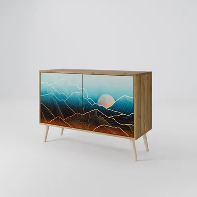 Immagine prodotto di Cassettiera Spacerebels a 2 ante - credenza cassettiera - credenza alta - mobile guardaroba - soggiorno camera da letto - 57,5×111×42 (HxLxP)