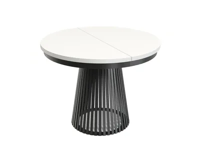 Produktbild von MINIO go for it, ausziehbarer Tisch, GORI, Weiß/Schwarz Farbe