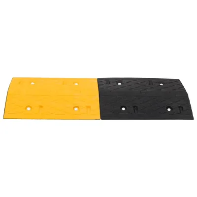 Produktbild von vidaXL Bodenschwelle Gelb & Schwarz 97x32,5x4 cm Gummi