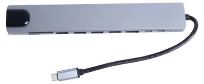 Image de Station d'accueil multifonction en alliage d'aluminium avec hub USB-C multiport à haut débit pour ordinateur portable