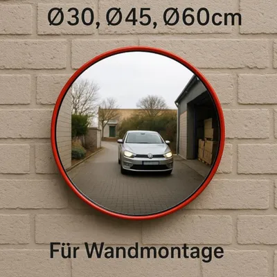 Produktbild von Verkehrsspiegel BESTVIEW 60 cm Überwachungsspiegel Spiegel Sicherheitsspiegel Ausfahrt