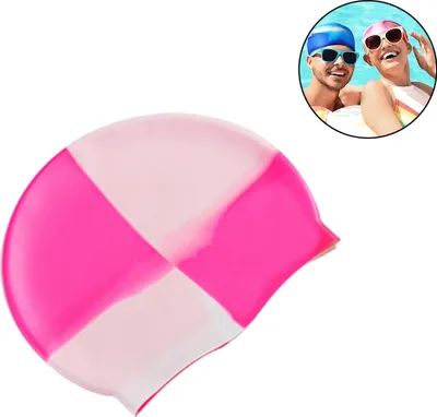 Produktbild von Silikon-Badekappen, 1 Stück, strapazierfähig und bequem, für Erwachsene, aus Elastomer, für Damen und Herren, kurzes und langes Haar