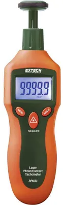 Kontakt- und Laser-Drehzahlmesser, 2-99999 U/min